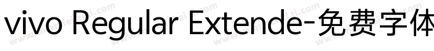 vivo Regular Extende字体转换